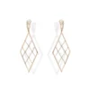 Boucles D'Oreilles en or rose avec diamants Juliette Paris