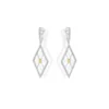 Boucles D'Oreilles en or blanc avec diamants Juliette Paris