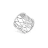 Bague en or blanc avec diamants Juliette Paris