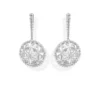 Boucles D'Oreilles en or blanc avec diamants Juliette Paris