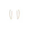 Boucles D'Oreilles en or rose avec diamants Juliette Paris