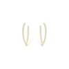 Boucles D'Oreilles en or jaune avec diamants Juliette Paris