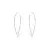 Boucles D'Oreilles en or blanc avec diamants Juliette Paris