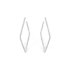 Boucles D'Oreilles en or blanc avec diamants Juliette Paris