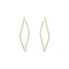 Boucles D'Oreilles en or jaune avec diamants Juliette Paris