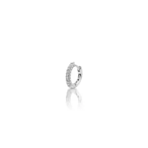 Mono Boucle D'Oreille en or blanc avec diamants Juliette Paris