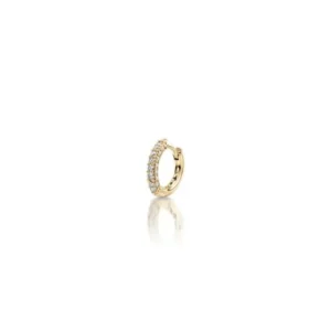 Mono Boucle D'Oreille en or jaune avec diamants Juliette Paris