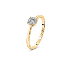 Bague en or jaune avec diamants Bague en or jaune avec diamants Juliette Paris