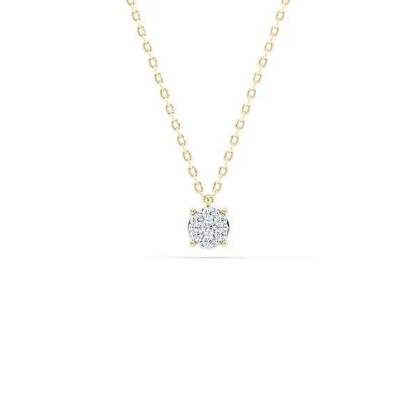 Collier en or jaune avec diamants Juliette Paris