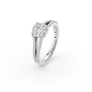Ring in white gold with diamonds Bague en or blanc avec diamants Juliette Paris