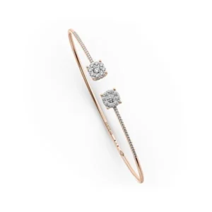 Bracelet en or rose avec diamants Juliette Paris