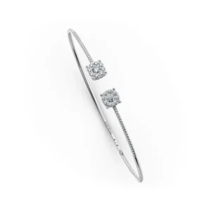 Bracelet in white gold with diamonds Bracelet en or blanc avec diamants Juliette Paris
