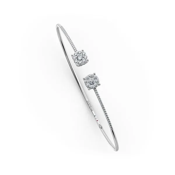Bracelet en or blanc avec diamants Juliette Paris