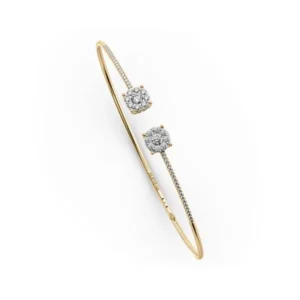 Bracelet en or jaune avec diamants Juliette Paris