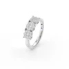 Bague en or blanc avec diamants Juliette Paris