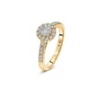 Bague en or jaune avec diamants Juliette Paris