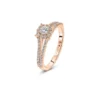 Bague en or rose avec diamants Juliette Paris