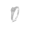 Bague en or blanc avec diamants Juliette Paris