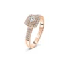 Bague en or rose avec diamants Juliette Paris