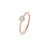 Bague en or rose avec diamants Juliette Paris