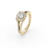 Bague en or jaune avec diamants Juliette Paris