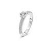 Bague en or blanc avec diamants Juliette Paris