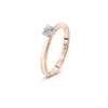 Bague en or rose avec diamants Juliette Paris