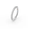 Bague en or blanc avec diamants Juliette Paris