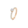 Bague en or rose avec diamants Juliette Paris