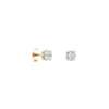 Boucles D'Oreilles en or jaune avec diamants Boucles D'Oreilles en or jaune avec diamants Juliette Paris