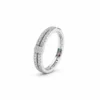 Bague en or blanc avec diamant Juliette Paris